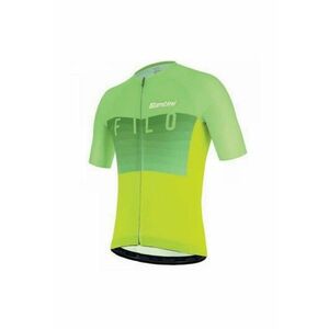 Tricou ciclism barbati Filo Raglan - Verde lime imagine