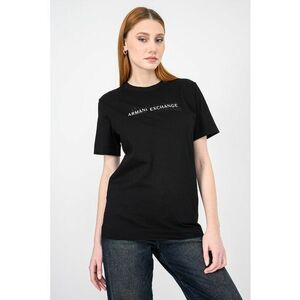 Tricou regular fit cu decolteu la bazza gatului - Negru/Alb optic imagine
