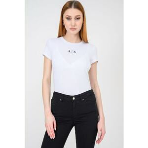 Tricou slim-fit din bumbac - Negru/Alb optic/Argintiu imagine