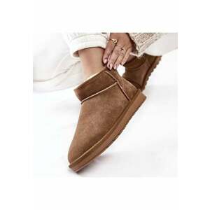 Ghete camel din piele naturala W5821 118 14103 - Maro camel imagine