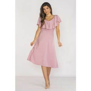 Midi Rochie Maneca scurta Rotund A659 imagine