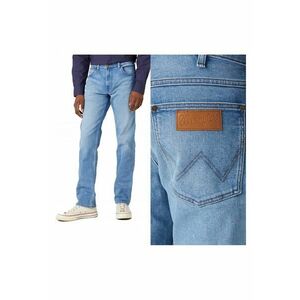 Blugi Barbati - Greensboro - Straight Fit - Talie Medie - Fermoar - Lungi - 5 Buzunare - Bumbac - W38 L30 - Albastru - Albastru imagine