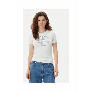 Tricou Dama - bumbac - ecrudwqfq - Ecru imagine