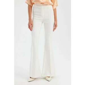 Pantaloni dama - Textil - Alb - imagine