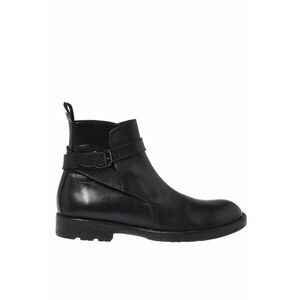 Ghete biker din piele - Negru imagine