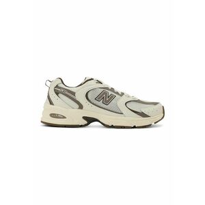 Pantofi sport unisex cu insertii din piele ecologica 530 - Maro inchis/Alb fildes imagine
