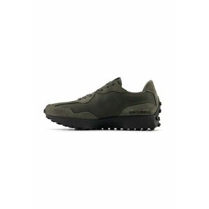 Pantofi sport low-cut cu garnituri din piele intoarsa - Gri inchis imagine
