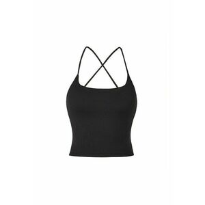 Top cu bretele incrucisate Core - Negru imagine