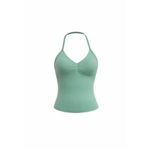 Top cu decolteu halter Scene - Verde deschis imagine