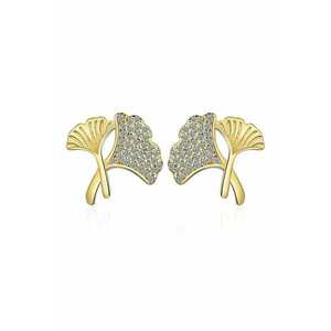 Cercei clips - elegant - retro - auriu - 1 - 7x1 - 8cm imagine