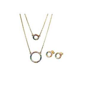 Set Colier si Cercei din Argint 925 - cu Zircon - 6101 imagine