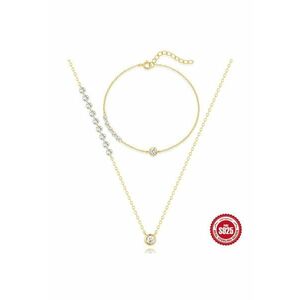 Set Colier si Bratara din Argint 925 - cu Zircon - 6106 imagine