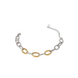 Bratara Bicolora Inox 6062 - Argintiu/Auriu imagine