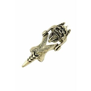 Inel Gothic 4359 aliaj metalic - Auriu - lungime 6 cm - 7 US imagine