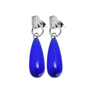 Cercei blue 00469 -inox - imagine