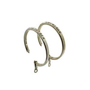 Cercei creole silver - 4.5 cm - imagine