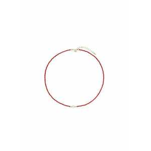 Colier cu Perla 6017A - Rosu imagine