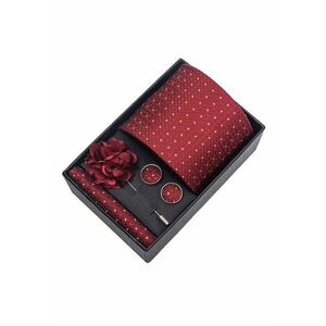 Set masculin 4 piese 6064-31 - Rosu Inchis imagine