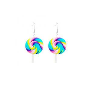 Cercei candy 4131 - Multicolor - lungime 4 cm imagine