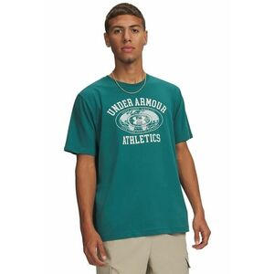 Tricou cu logo grafic - Verde aquamarin imagine