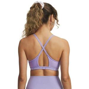 Bustiera crossback cu detalii logo pentru fitness - Lila imagine