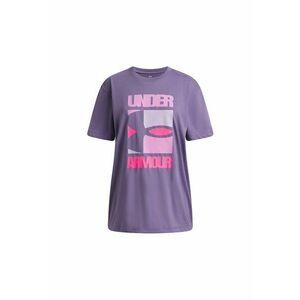 Tricou supradimensionat cu logo - Violet prafuit imagine
