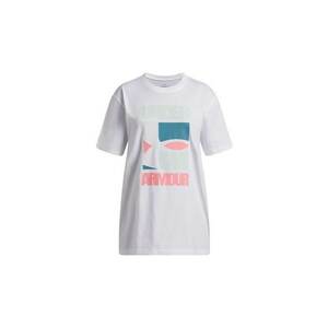 Tricou supradimensionat cu logo - Alb optic imagine