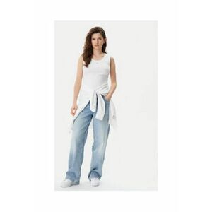 Top de dama - alb - 95% bumbac - 5% elastandwqf - Alb imagine