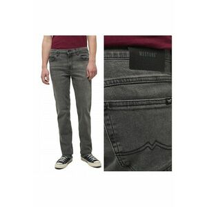 Blugi Barbati - Tramper Straight - Loose Fit - Talie Medie - Fermoar - Lungi - 5 Buzunare - Bumbac - Negru - Gri imagine
