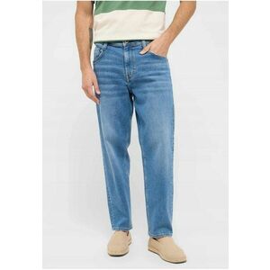 Blugi Barbati - Denver Straight - Straight Fit - Talie Joasa - Lungi - Fermoar - 5 Buzunare - Bumbac - W32-L30 US - Albastru imagine
