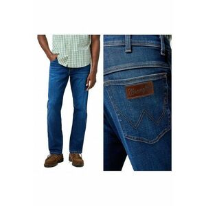 Blugi Barbati - Texas - Straight Fit - Talie Medie - Fermoar - Lungi - 5 Buzunare - Bumbac - W32-L30 US - Albastru imagine