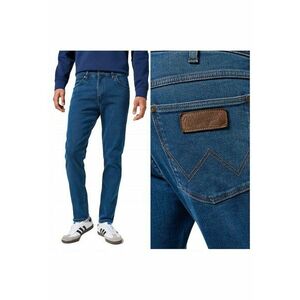 Blugi Slim Fit Talie Medie - Albastru imagine