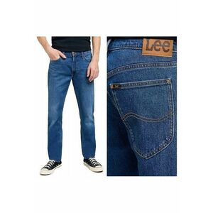 Blugi Barbati - Daren Zip Fly - Slim Fit - Talie Medie - Fermoar - Lungi - 5 Buzunare - Bumbac - W34-L30 US - Albastru imagine