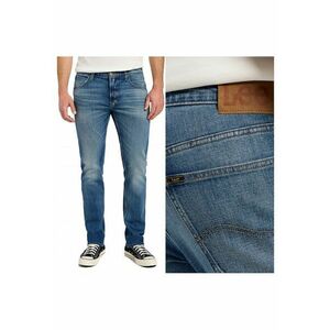 Blugi Barbati - Daren Zip Fly - Straight Fit - Talie Joasa - Fermoar - Lungi - 5 Buzunare - Bumbac - Albastru - Albastru imagine