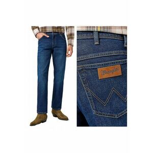 Blugi Barbati - Texas - Straight Fit - Talie Medie - Lungi - Fermoar - 5 Buzunare - Bumbac - W32-L34 US - Albastru imagine