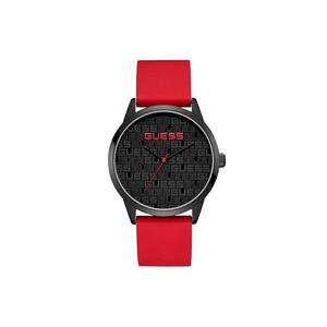 Ceas barbati quartz - rosu/negru - 44 mm imagine