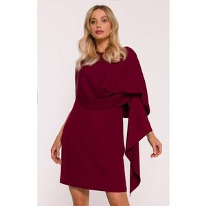 Rochie de cocktail cu pelerina decorativa imagine