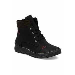 Rieker ghete de damă cu șiret și fermoar - negre 55031-00 imagine
