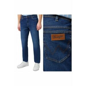Blugi Barbati - Texas Jeans - Straight Fit - Talie Inalta - Fermoar - Lungi - 5 Buzunare - Bumbac - W32-L34 US - Albastru imagine