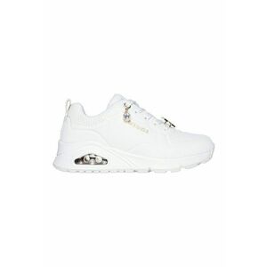 Pantofi sport Uno Gen 1 de piele ecologica cu aplicatie metalica - Alb/Auriu imagine