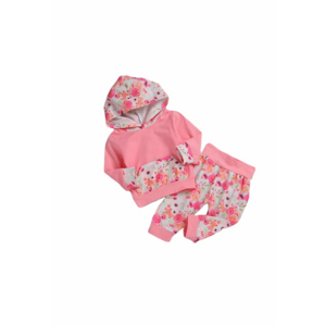 Trening Flowers - Casual - Bumbac - Fete - Maneca lunga - Multicolor imagine
