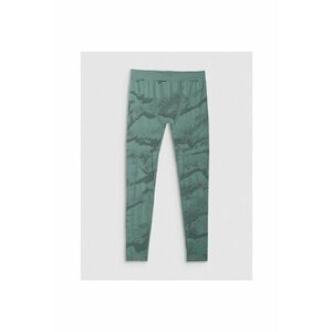 Pantaloni termoactivi barbati - fara cusaturi - verde - poliester imagine