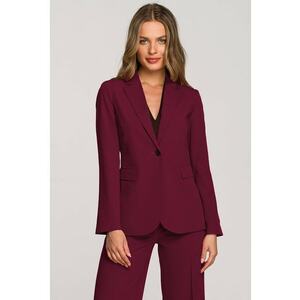 Blazer cu un singur nasture - burgundy - Visiniu imagine