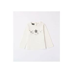 Bluza cu paiete pentru fetite - 0.7207 - Alb/Argintiu imagine