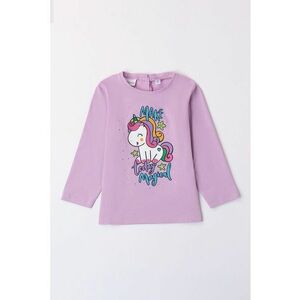 Bluza cu model grafic - Lila imagine