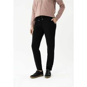 Pantaloni de trening cu croiala dreapta - din bumbac - N-Milla - negru - Negru imagine