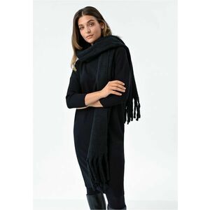 Rochie midi sumpradimensionata tricotata G-Pearl - neagra - Negru imagine