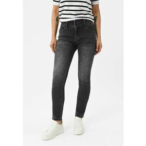 Blugi elastici cu talie inalta - Slim Fit - dama - D-Montana 15 - grafit - Gri grafit imagine