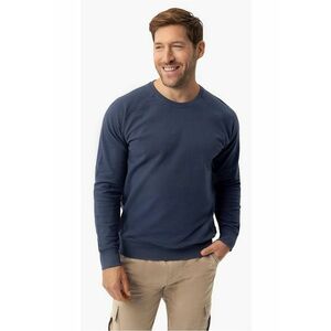 Bluza de trening din bumbac cu textura - B-Lion - albastru marin melange - Albastru marin imagine