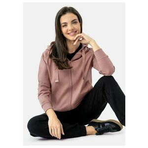 Hanorac clasic pentru femei - cu fermoar - B-Jokos - roz - Roz imagine